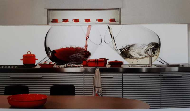 stampe decorative per cucina moderna in alluminio