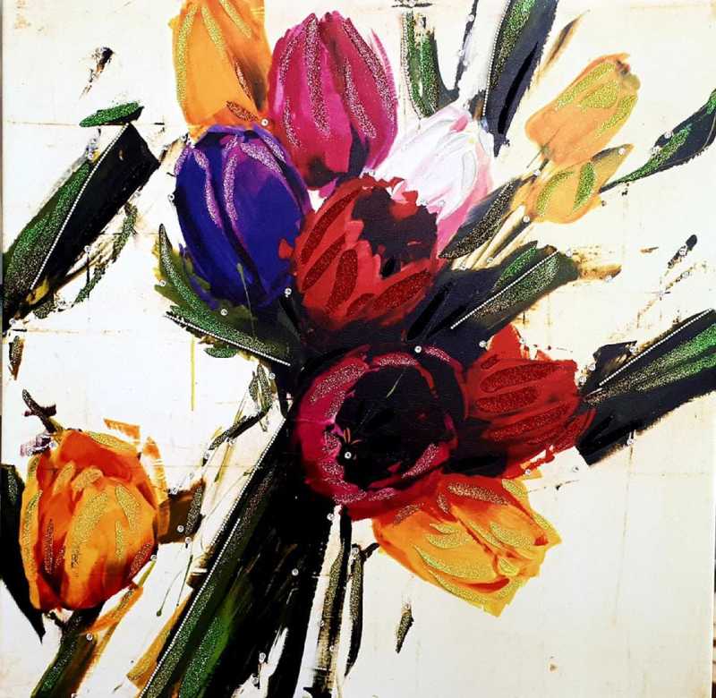 mazzo di fiori disegnati