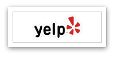 Yelp logo in black lowercase text with a red asterisk symbol