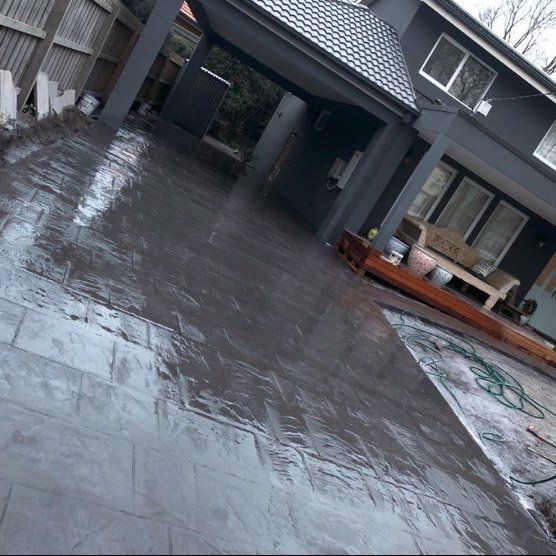 new concrete in from of home