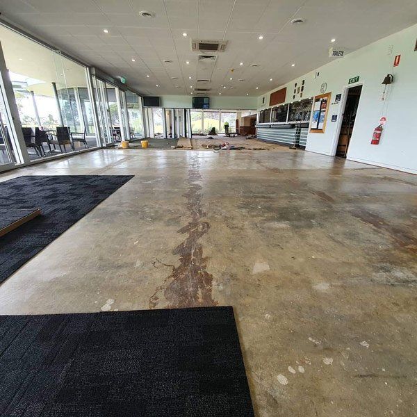 carpet being torn up