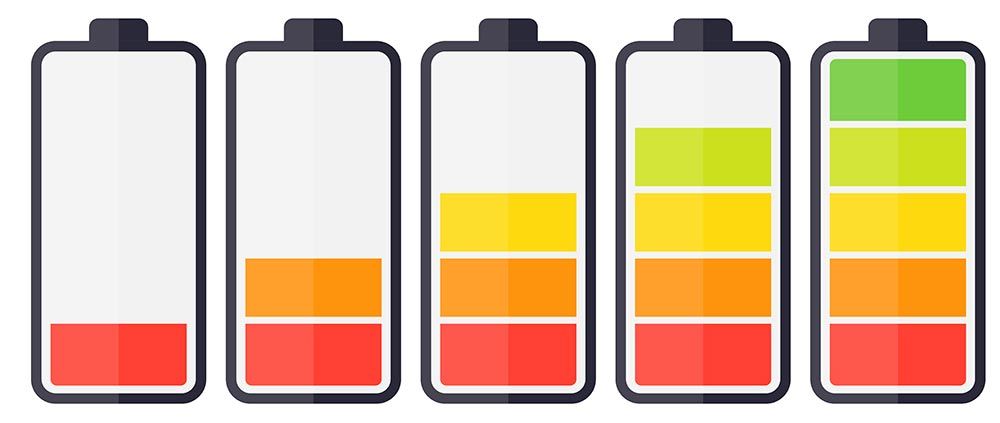 Batterie wird aufgeladen