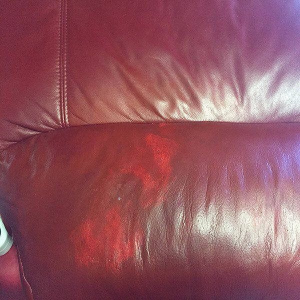 Stained material