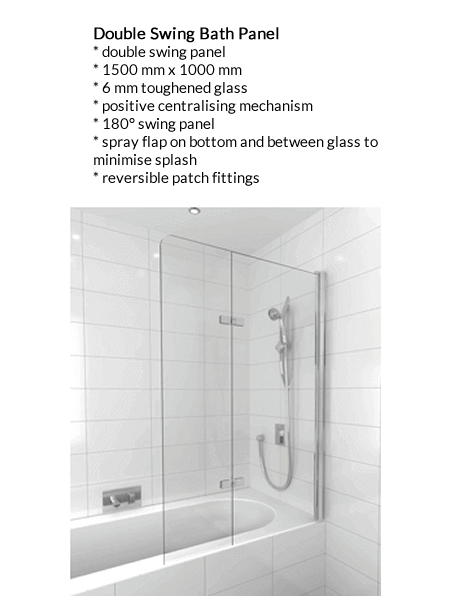 Double Swing Bath Panel