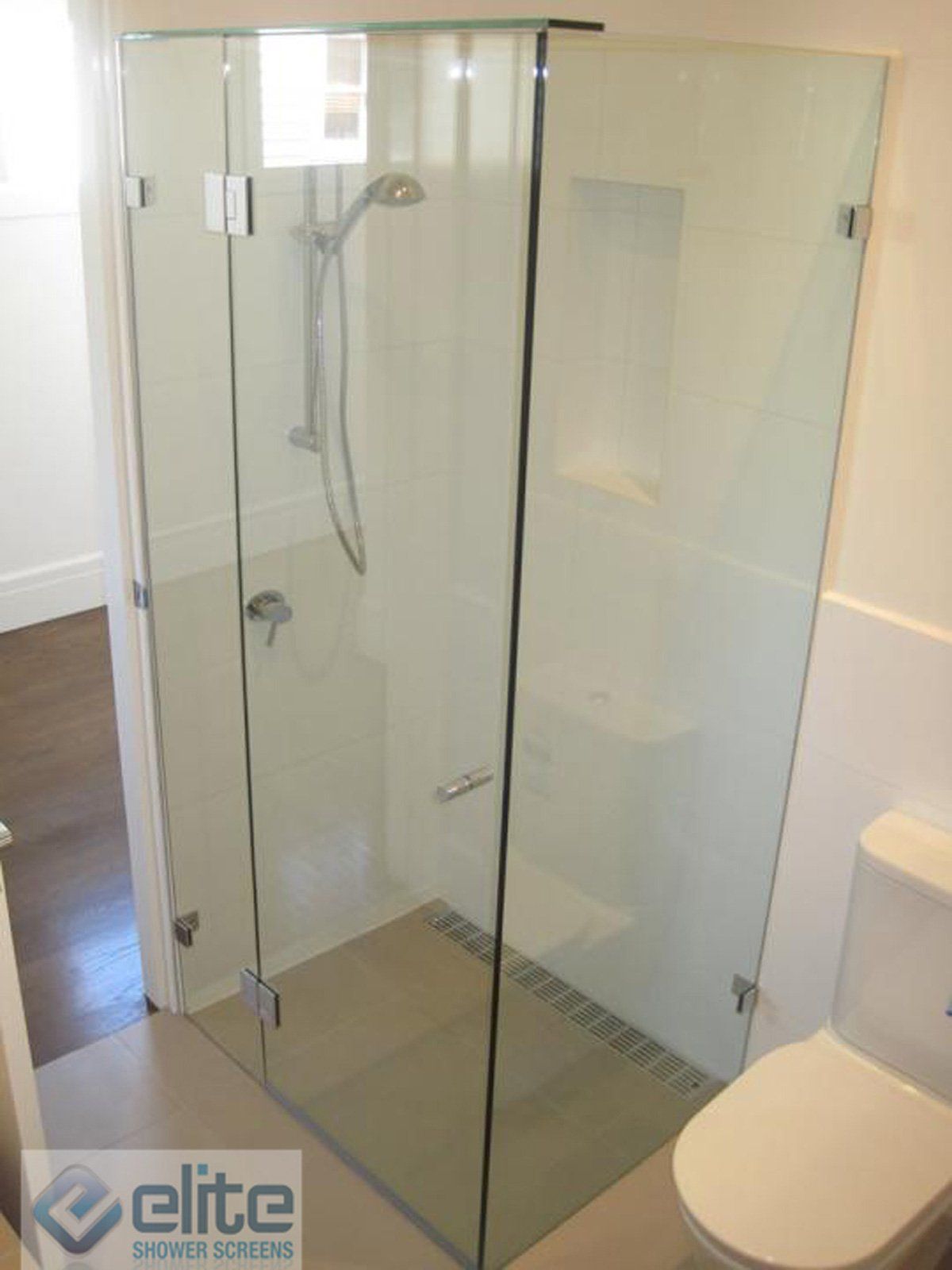 Frameless Hinged Shower Screens