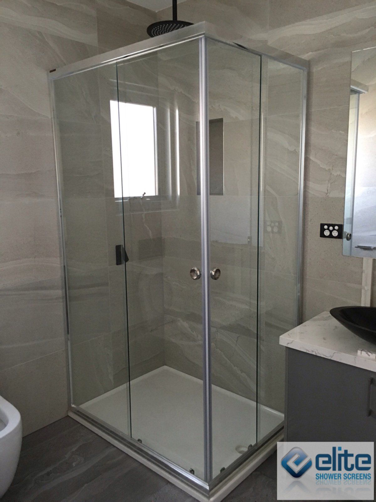 Momentum Semi Frameless Sliding Shower Screens