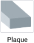 planche rectangulaire en plastique