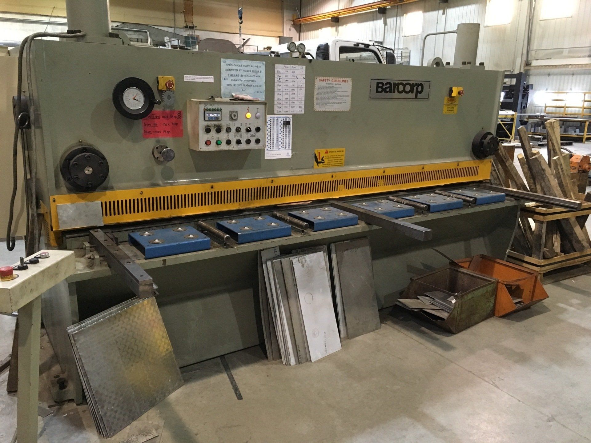 machines de coupe a la cisaille