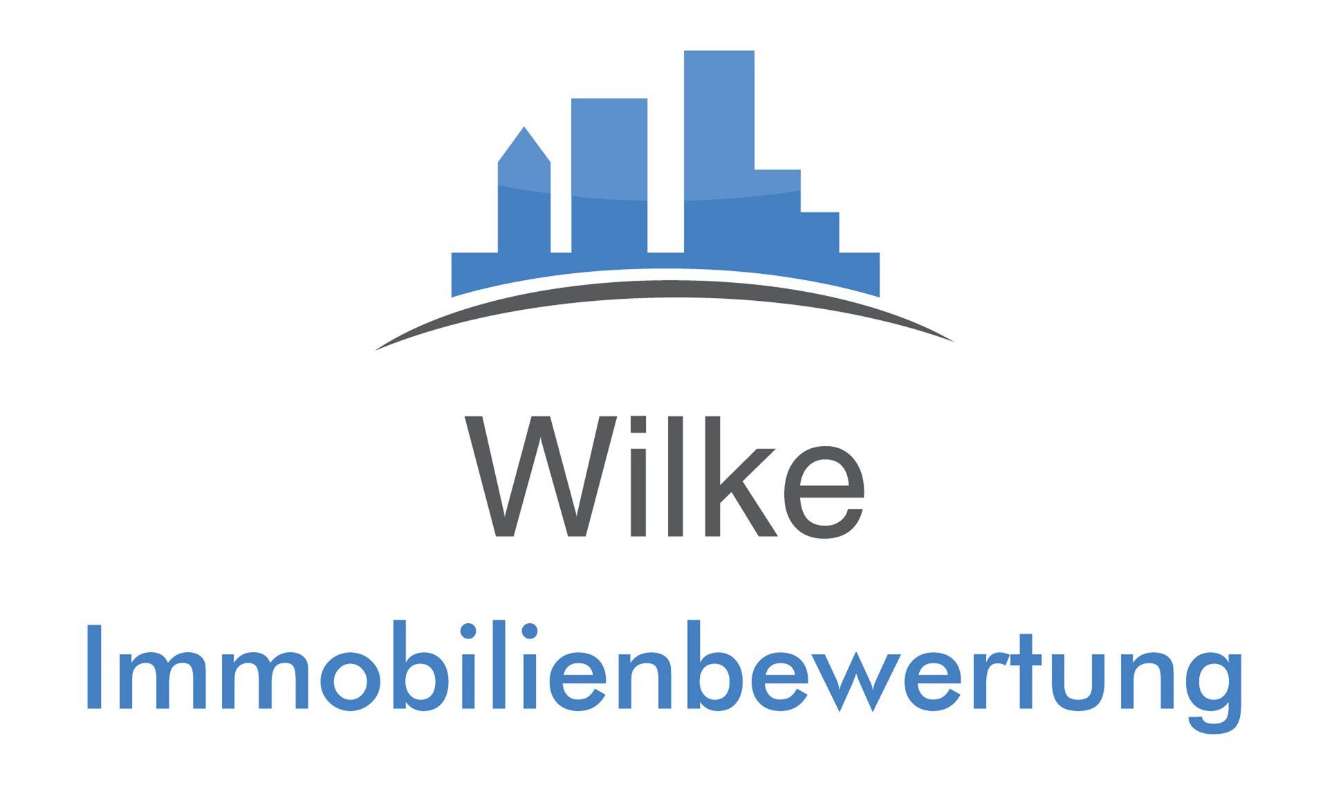 A logo for a company called wilke immobilienbewertung