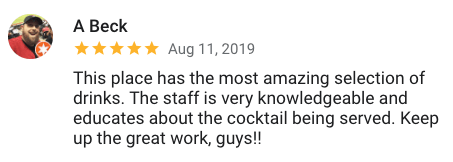 Cocktail bar off whiskey row Prescott Arizona review