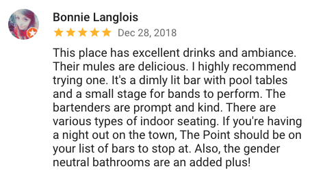 Highly rated and reviewed cocktail lounge Prescott