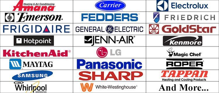 Service Brands Logos — Manchester, CT — Boston Joe’s Appliance Repair Service Brands Logos — Manchester, CT — Boston Joe’s Appliance Repair