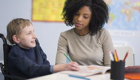 Help a child to write