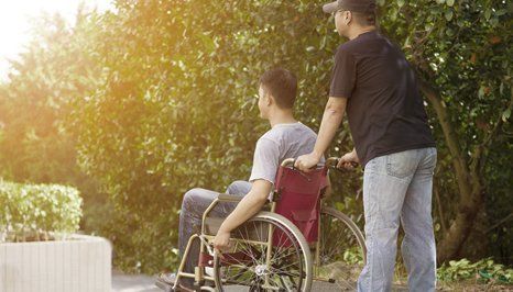 A man in the wheelchair