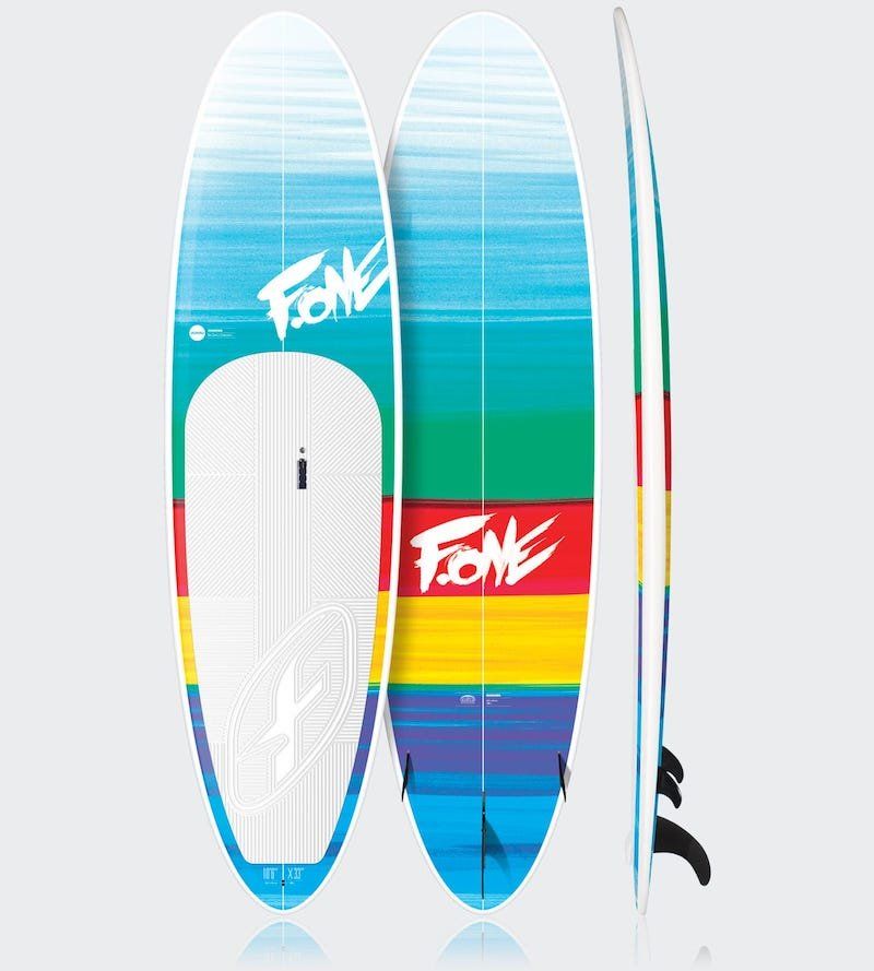 A surfboard with the word fone on it