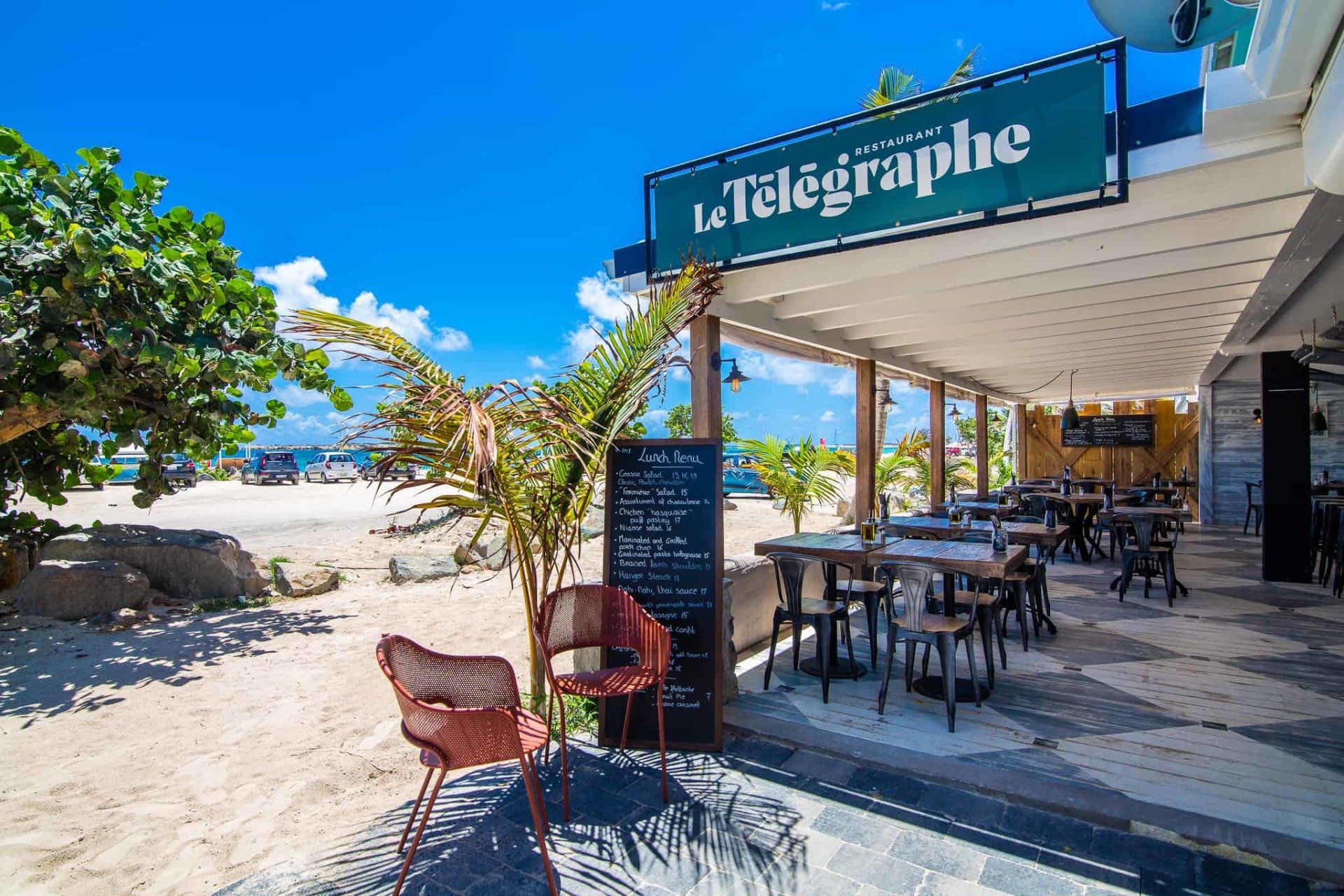 View of the terrace of Le Télégraphe SXM