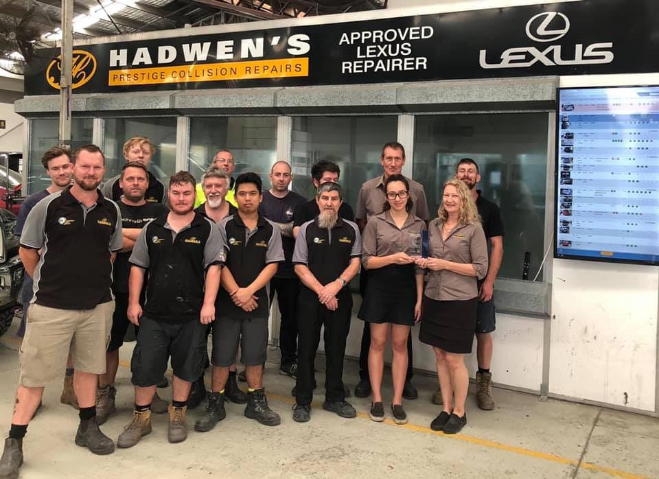 group photo of mechanics