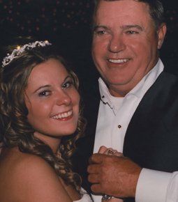 recently married couple smiling