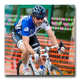 BJ Basham racing a bicycles