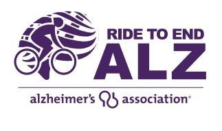 The logo for the ride to end alz alzheimer 's association