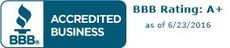 BBB Accredited Business with A+ rating as of 6/23/2016.