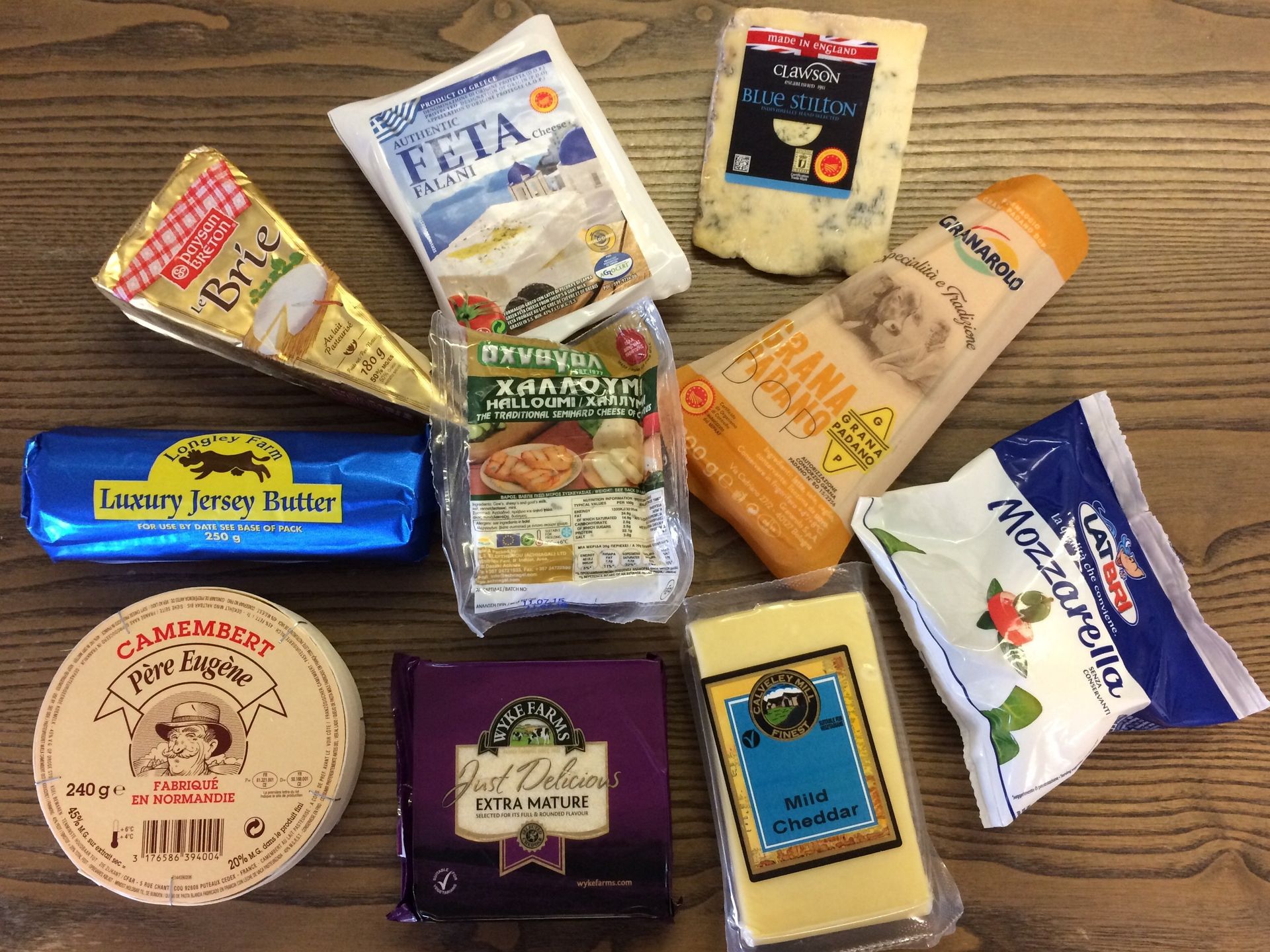 Cheeses Available in Retail Packaging