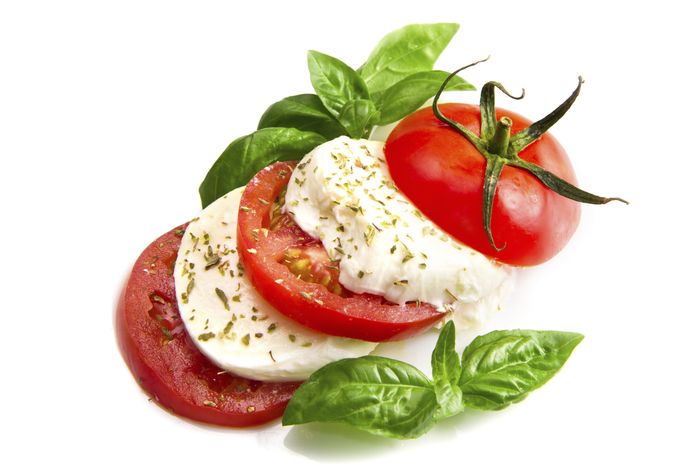 Mozzarella cheese and tomato 