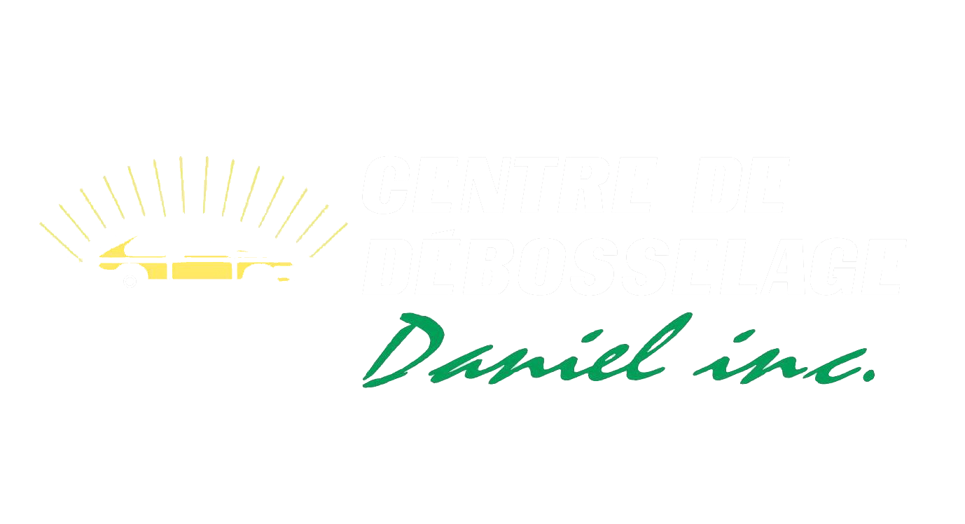 Logo pour « Sunrise Auto Daniel inc. » avec une icône de soleil et un texte vert.