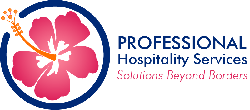The logo for professional hospitality services solutions beyond borders