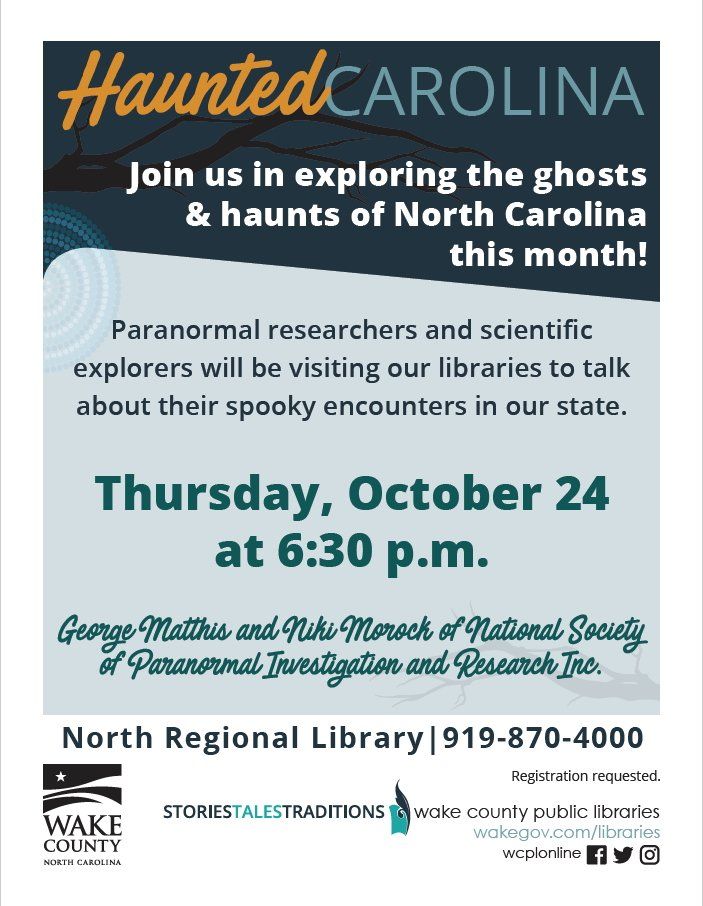 Wake County North Regional Library flier 2019