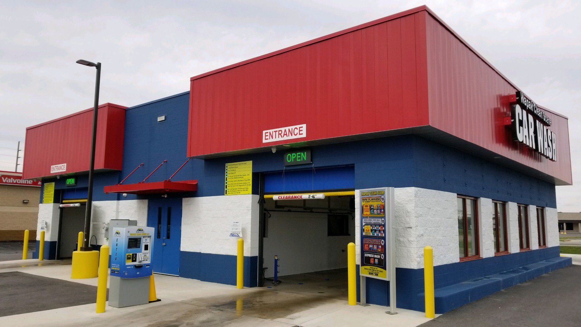 Car Wash in Catawba — Maroon Car Inside Car Wash in Sandusky, OH Car Wash in Catawba — Maroon Car Inside Car Wash in Sandusky, OH