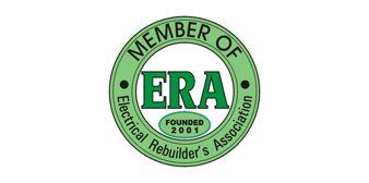 the logo for the era electrical rebuilder 's association, founded in 2001 .