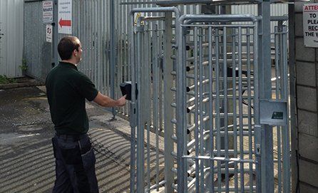 steel turnstiles