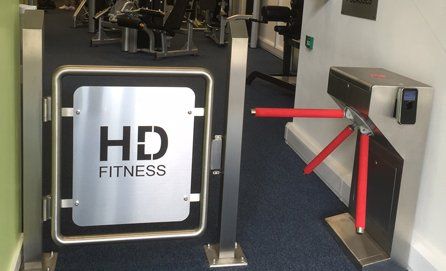 security gate at gym
