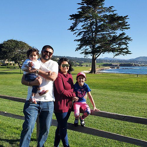 Dr Gagan Sandhu and family