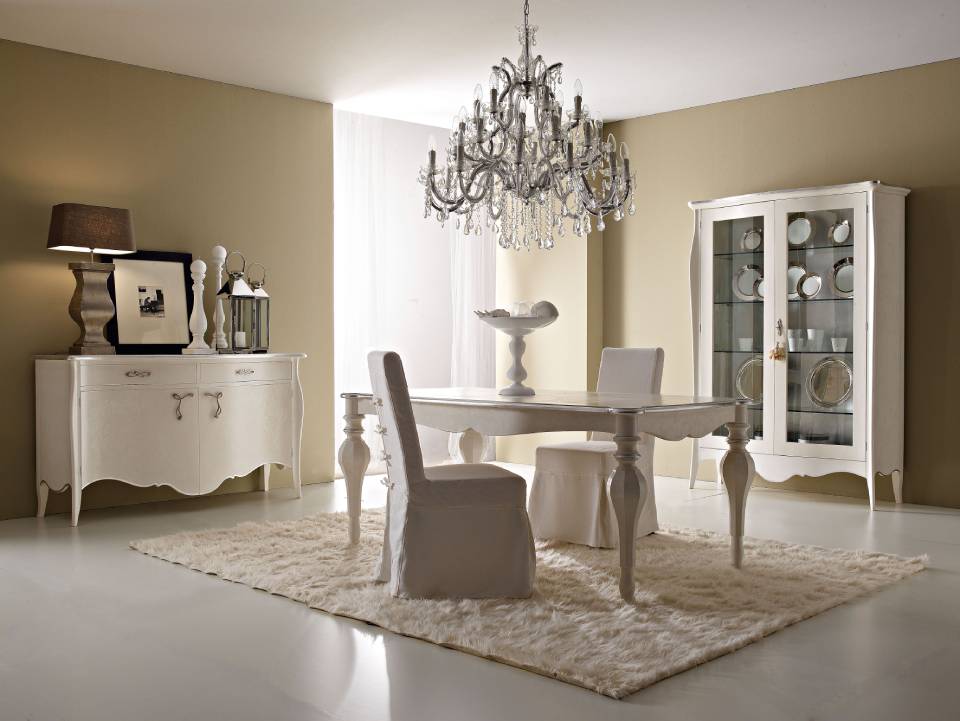 sala da pranzo in soggiorno