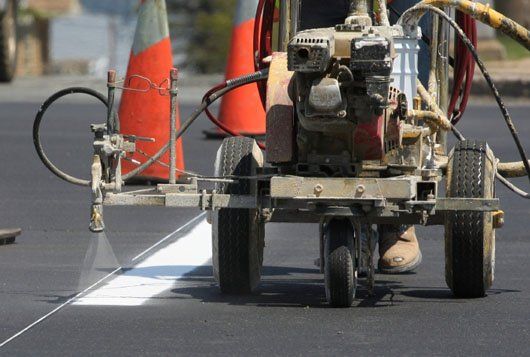 Paint Striping Machine — Jacksonville, FL — All Pro Asphalt