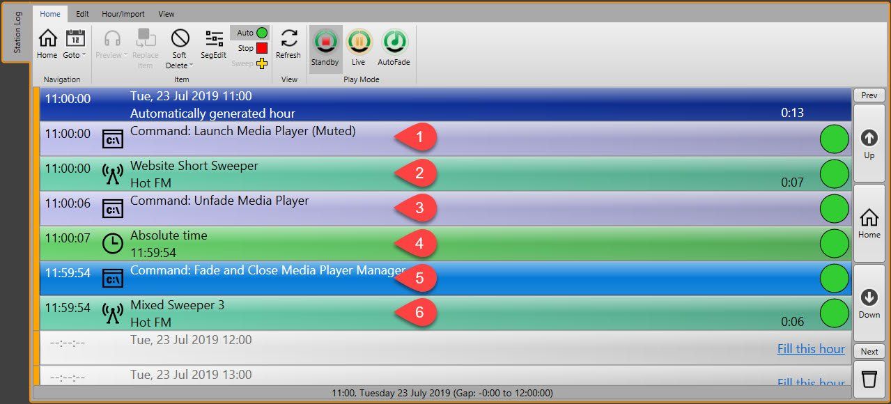 A screenshot of a computer screen showing a list of tasks