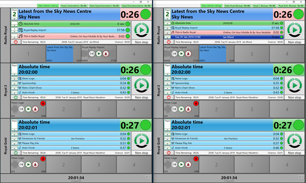 A computer screen shows a playlist of music including latest from the sky never center