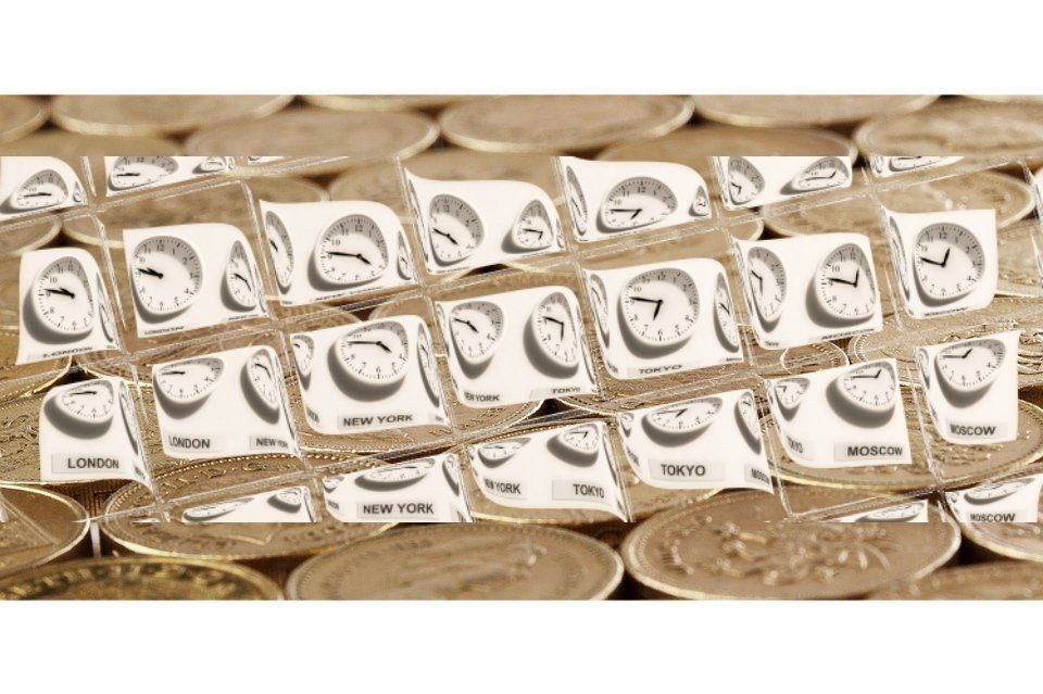 A bunch of coins are stacked on top of each other.