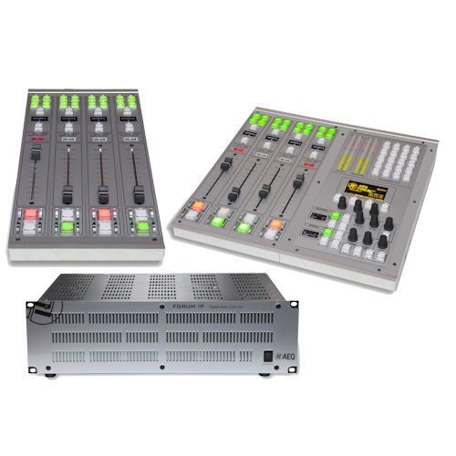 Three different types of mixers are shown on a white background