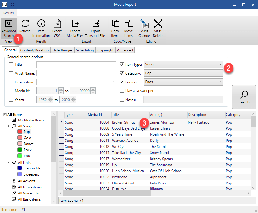 A screen shot of a media report program