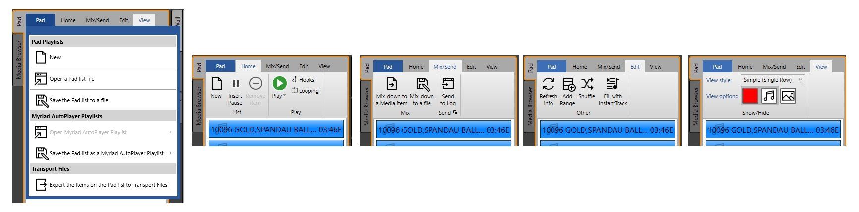 Myriad Playout 5 Pad