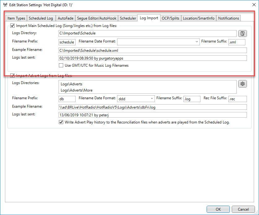 A screenshot of a computer screen showing the settings for a program.