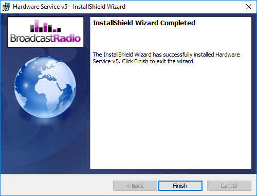 A screenshot of the hardware service v5 installshield wizard