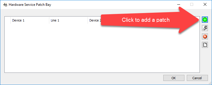 A computer screen with an arrow pointing to a button that says click to add a patch