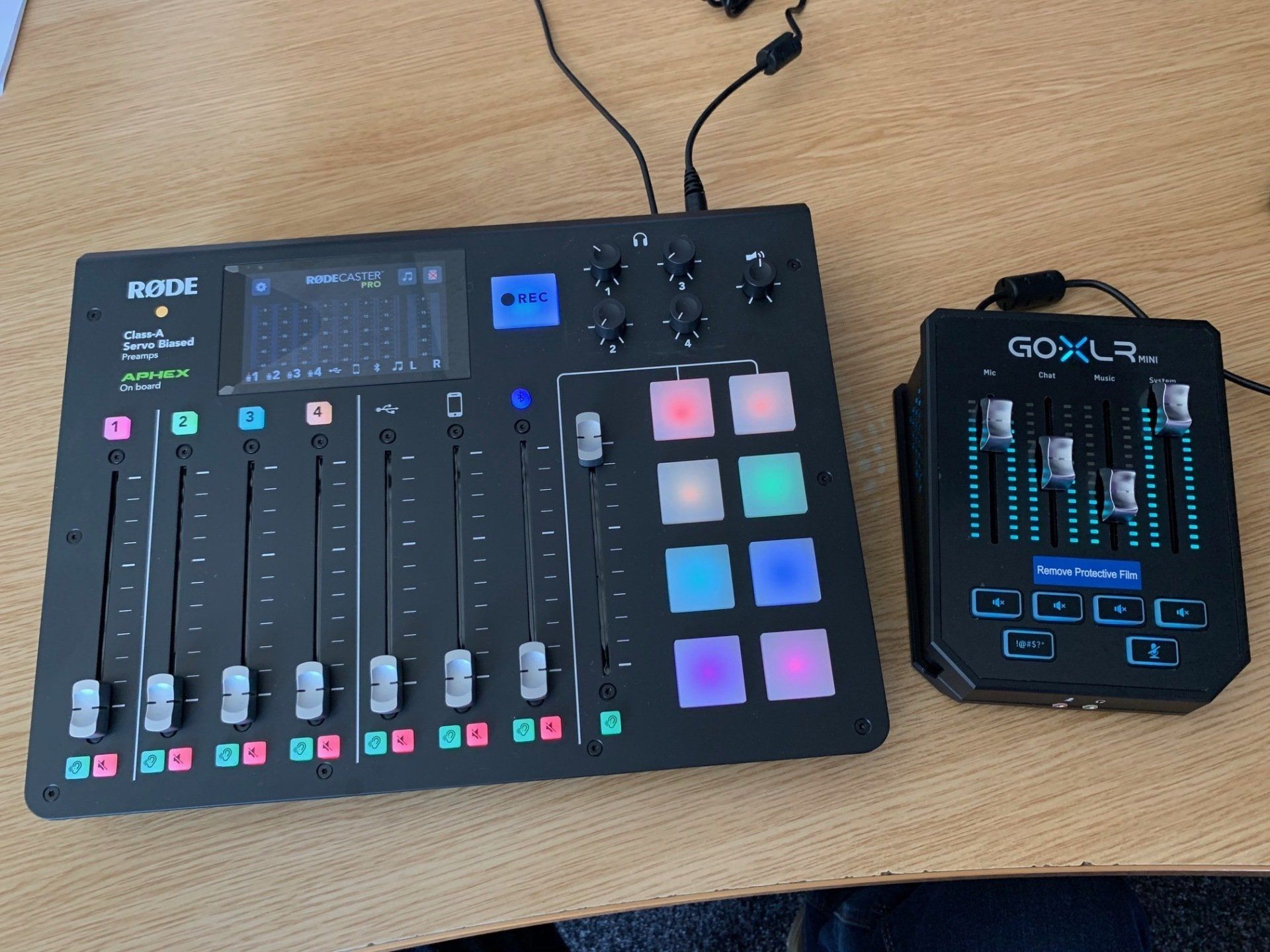 A mixer with the word goxlr on it
