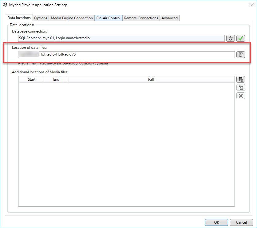A screenshot of a computer screen showing the location of a data file.