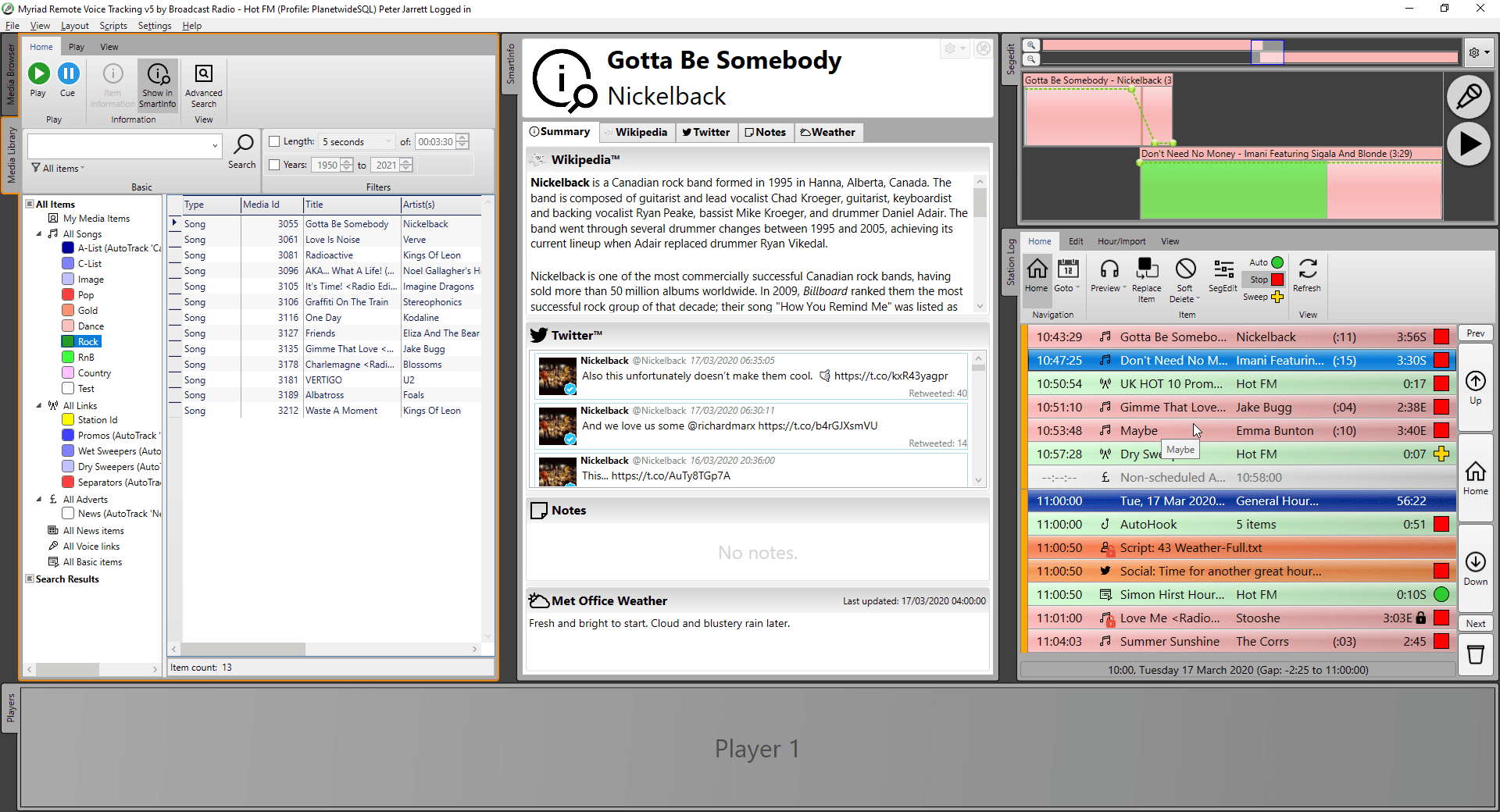 A computer screen shows a program called virtual jambody