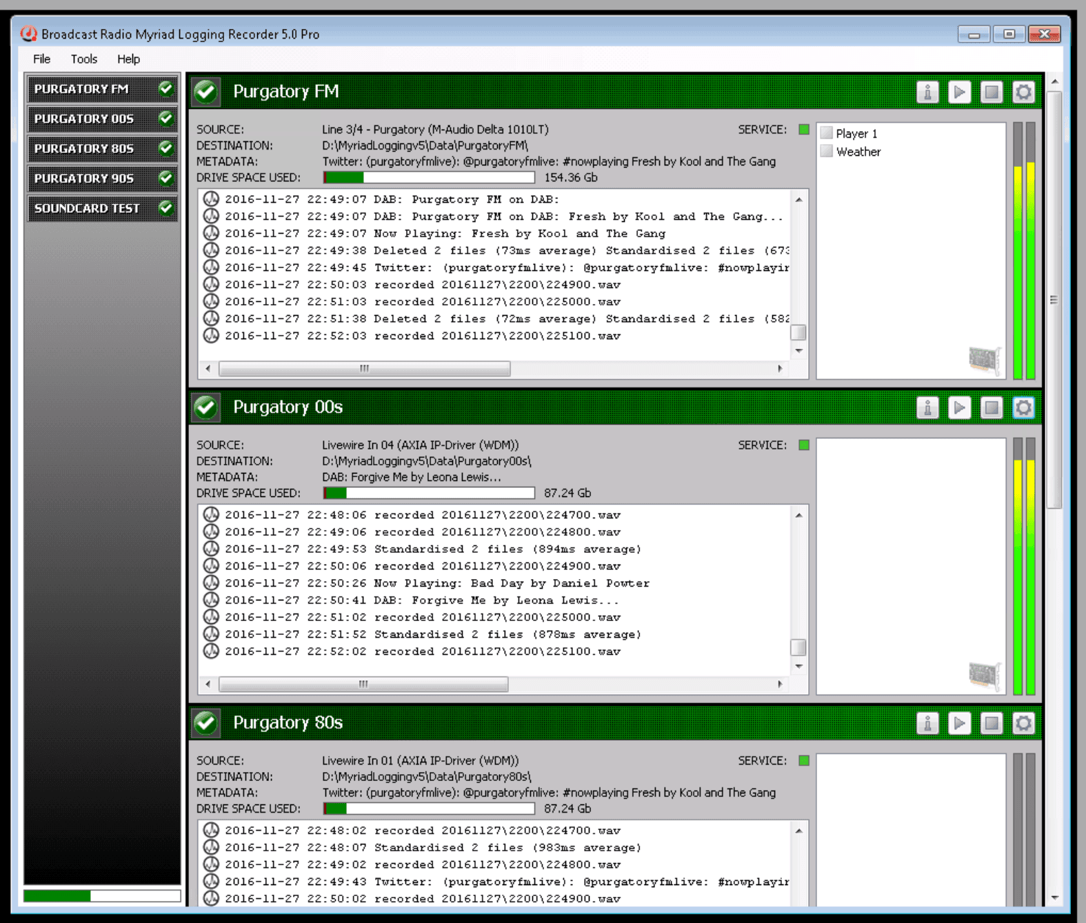 Myriad 5 Logging UI
